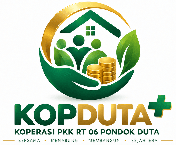 Logo KOPDUTA+ Koperasi PKK RT 06 Pondok Duta